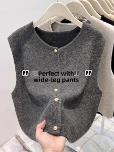 Stylish Spring New Knitted Vest Overcoat