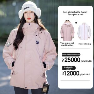 Warm Windproof Waterproof Three-in-One Outdoor Jacket