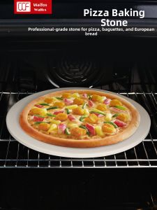 Walfos | Heat Resistant Cordierite Circular Stone Plate