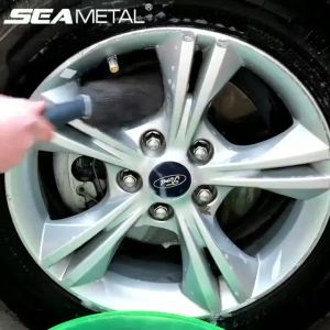 [EZ4U] Detailing Long Handle Microfiber Wheel Tire Rim Brush Car Wash Cleaner