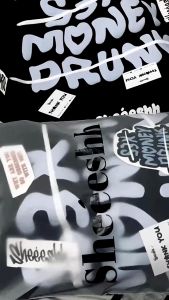 HOODIE BOXY SHEEESHH | S3X DRUNK MONEY | BLUE