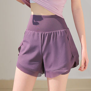 Spring and Summer Sports Suit Womens Quick-Drying T-shirt Short Sleeve High Waist Track Shorts Two-piece Set Running Workout Clothes Yoga Clothes