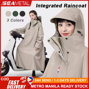 SEAMETAL Raincoat Motorcycle Rider Adult Makapal Rubberized Japan Original Thickened Lengthened