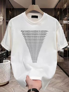 Áo Thun Cotton Tay Ngắn Dáng Rộng Phong Cách Đường Phố Mỹ Mùa Hè in Chữ Thời Trang Cho Nam Và Nữ