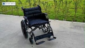 [MDA Approved] Hospital Heavy Duty Detachable Armrest and Footrest (DAF) with Anti Tipper Wheel Wheelchair - 22 Inches / 24 Inches