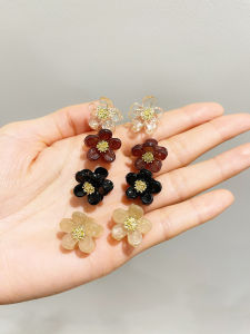 Sweet Mini Flower Hair Claw Princess Style Korean Cute Mini Hair Clip Side Bangs Forehead Clamp Fresh out Fashion Accessories