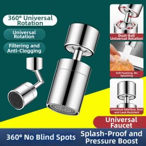 Splash Proof Rotatable Water Saving Faucet Aerator Adaptor