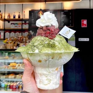 Quivlox 50pcs Disposable Yogurt Cups Ice Cream Bowls Snowflake Shaved Sand Ice Bowls Ice Cream Cup