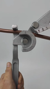 3 In 1 Tubing Bender 180° Manual Pipe Bender Tool for 1/4 5/16 3/8 Inch Copper Aluminum Brass