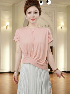 Irregular Hem Ruffled Loose T-Shirt
