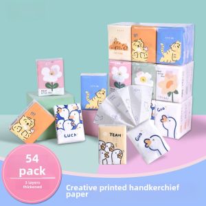 Sunde Creative Printing Handkerchief Tissue Little Duck Cartoon Cute Student Mini Bag Portable Portable Napkin