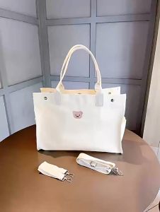 Tas kanvas anak Tas bayi ibu Tas Bahu Kanvas Wanita Santai Besar tas ransel bayi diaper bag
