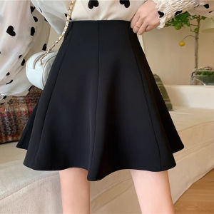 Elegant Slimming A-Line High Waist Pleated Skirt