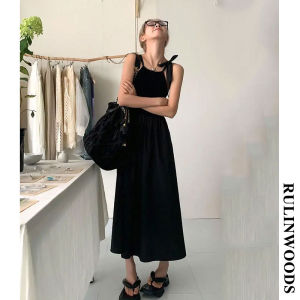 CHICCHIC Slimed สะโพกชุดเดรสสายสปาเกตตี้ชุดเดรสลำลองยาว