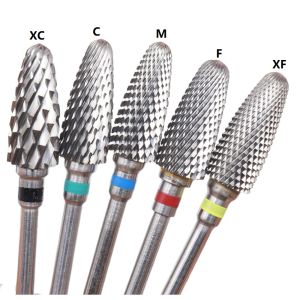6mm Bullet Shape Carbide Nail Drill Bit – Cuticle Remover Dead Skin Cleaning & Nail Surface Refining 3/32” Shank