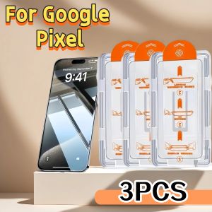 3Pcs Google Pixel 9 Pro XL 8 8a 9a 6a 7a 7a 5G Tempered Glass Screen Protector Fingerprint Hardened Dust-free Accessories
