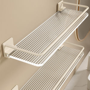 GUANGMANZHI | Acrylic White Bathroom Storage Shelf