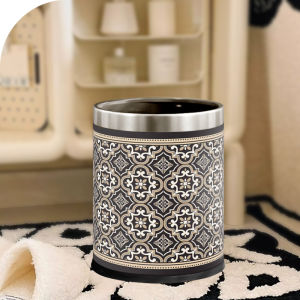 Thùng Rác Kiểu Pháp Sang Trọng Mới Dùng Trong Gia Đình Phòng Khách Phòng Ngủ Khách Sạn Thùng Rác Tròn Dung Tích 10L PP