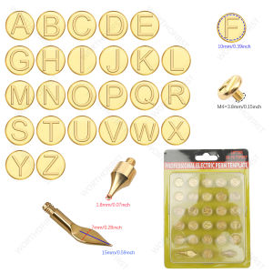 28-40pcs Leather Crats Logo Embossing Mold  Hot Stamping Molds Perfect for DIY Wood Crafts Leather Hot Stamping Projects