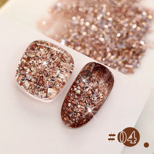 ยาทาเล็บเจลเพชร 1-9 ชิ้น ซีรีส์ Explosive Magic Cube อุปกรณ์ตกแต่งเล็บเพชรกลิตเตอร์ระยิบระยับสุดฮิตแฟชั่นใหม่ปี 2025