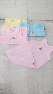 Kaos Dalam Anak Bayi Zed Kids Newborn-7 Tahun Singlet Kaos Kutang Anak Putih & Warna 3 6pc