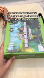 Malaysia DIY Magnetic Cube Building Blocks Educational Set for Kids 【Mining Series】