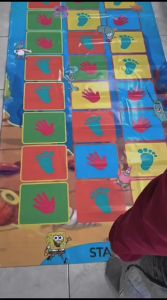 Hopscoth Jejak Kaki dan Tangan - Karpet Bermain Anak Melatih Keseimbangan & Motorik Kasar