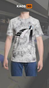 Kaos 3D 3 Dimensi Piano Tuts Premium Bangkok Thailand