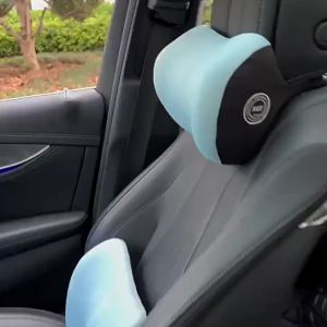TRANA Cervical Lumbar Support Car Neck Headrest Memory Foam Neck Rest Protector Car Seat Pillow Durable Back Pad Car Pillow Headrest【Ready stock】