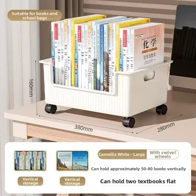 CHANYIJI | Office Desk underneath Bag Rack Workstation Bookbag Document Organizer Dormitory Miscellaneous Goods Arrangement Book Storage Box