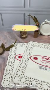 [100 pcs] Doilies Paper Kotak 25x25 cm (10x10”) / Kertas Alas Renda 10x10 / Paper Doilies 25 x 25 cm