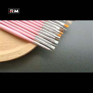 15-Piece Nail Art Brush Set Full Set Of Nail Art Pens Light Therapy Pen Gel Nail Polish Outline Pen Line Drawing Pen Petal Painting Pen Manicure Tools Gradient Carving Smudge Pen