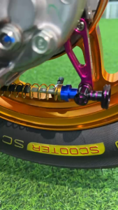 สปริงเบรคหลัง +บูชสี สปริงเบรคหลังเลสเเท้ ตรงรุ่น Giorno.Lead.Pcx.Mio.Fino (ราคาต่อ 1 อัน) มี5สีให้เลือก