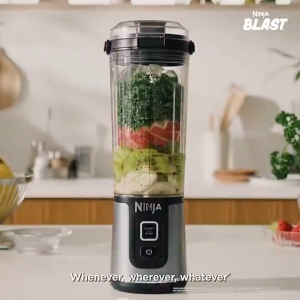【In Stock】Ninja Blast Rechargeable USB-C Cord Blast Portable Blender (530ml) BC151SM Portable Blender 18oz