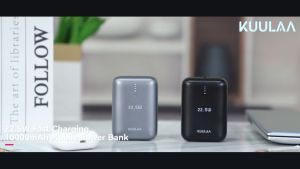 [MẪU MỚI] Sạc dự phòng KUULAA 10000mAh (225w) Mã J08 - Sạc Nhanh Bền Ổn Định Nhỏ Gọn Cho iPhone & Android