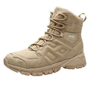 Jeep | Jeep High-Top Outdoor Climbing Shoes Anti-Slip Wear-Resistant Desert Boots Mens Special War Winter Trekking Shoes Breathable