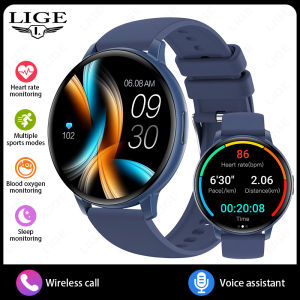 LIGE | LIGE New Fashion Smart Watch Men Women Bluetooth Call Heart Rate Health Monitoring Fashion Sports Men Smartwatch For Android ios
