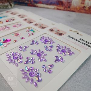 Diamond Encrusted Mobile Phone Stickers Childrens Makeup Cartoon Stage Performance Crystal 3D Stickers Personalized Decals