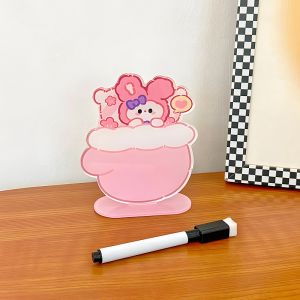 Lovable Cartoon Shape Acrylic Memo Board with Dry Erase Pen BH266