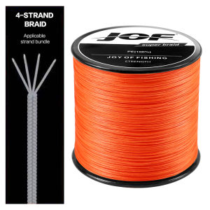 JOF Braided Fishing Line Multifilament Carp Fly 4 Strand 1000M 300M 500M Multicolor Japan Spinning Extreme PE Strong Weave