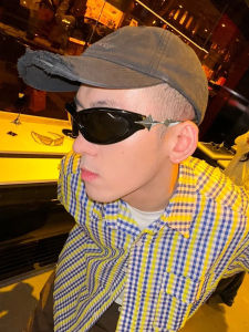 GM Stylish Future Sunglasses Female Fashion Retro Cat Eye Y2g UV Protection Sun Glasses Mens Square round Face