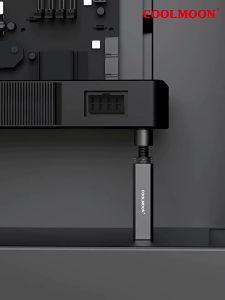 Cool Moon ขาค้ำการ์ดจอ ที่ค้ำการ์ดจอ ฐานแม่เหล็ก มียางรอง หมุนปรับระดับได้ Vertical Graphics Card Holder