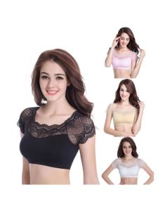 เสื้อชั้นในผู้หญิงแขนสั้นลูกไม้พร้อมแผ่นเสริมหน้าอก เสื้อคลุมกันหนาวแบบครึ่งตัว เสื้อคลุมกันหนาวแบบสวมหัว ชุดเดรสยาวคลุมเข่า