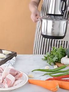 【Beli 1 Gratis 5】 blender daging besar 8L 304 Baja Tahan Karat Rumah/komersial Chopper Blender daging penggiling Meat Blender Elektrik Stainless Steel Chopper Grinder Jumbo chopper