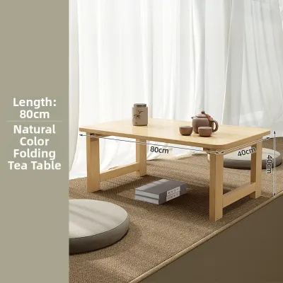 ZHUOLESHI | Bay Window Table Small Table Japanese-Style Tatami Tea Table Folding Tea Table Balcony Floor Table Window Sill Table