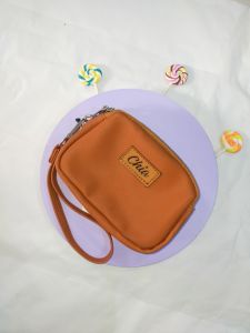 AQ - DAVINA By CHIA Dompet Koin Wanita 2 Ruang Simple Muat Banyak Bahan Chocoly X Thickes