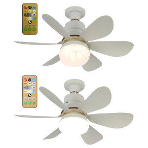 【Fast delivery】 Stylish Ceiling Fan with Light and Adjustable Blades for Indoor Use in Living Room and Study
