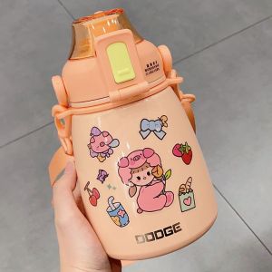 Large Capacity Stainless Steel Insulated Mug Tea Water Separation Student Tea Brewing Cup Children Water Bottle High Aesthetic Value