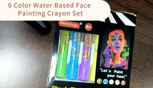 Set Fluoresen 6 Warna Face Body Painting Glow In The Dark / Cat Muka Wajah Halloween / Painting Crayon