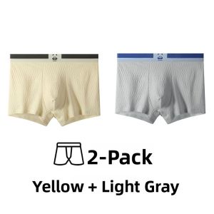 miiow | Mens Cotton Underwear Breathable Antibacterial Large Size Boxer Shorts Flat Angle Briefs Pure Cotton Mid Waist Briefs